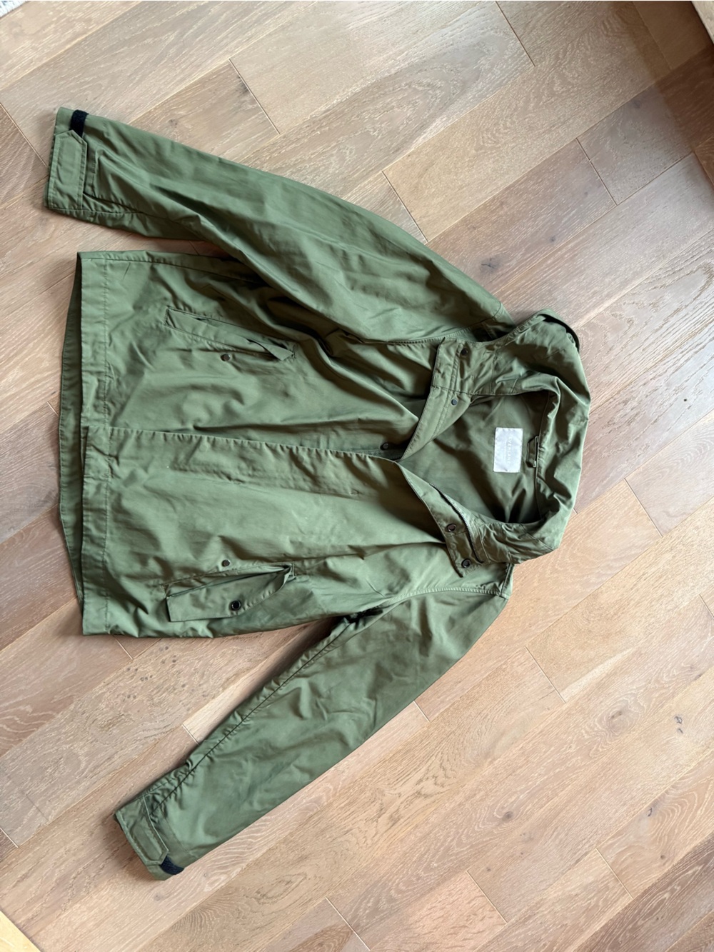 Everlane Olive Hooded Anorak Jacket